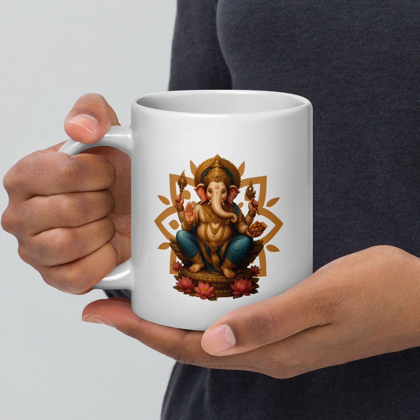 Ganesha - Mug blanc brillant