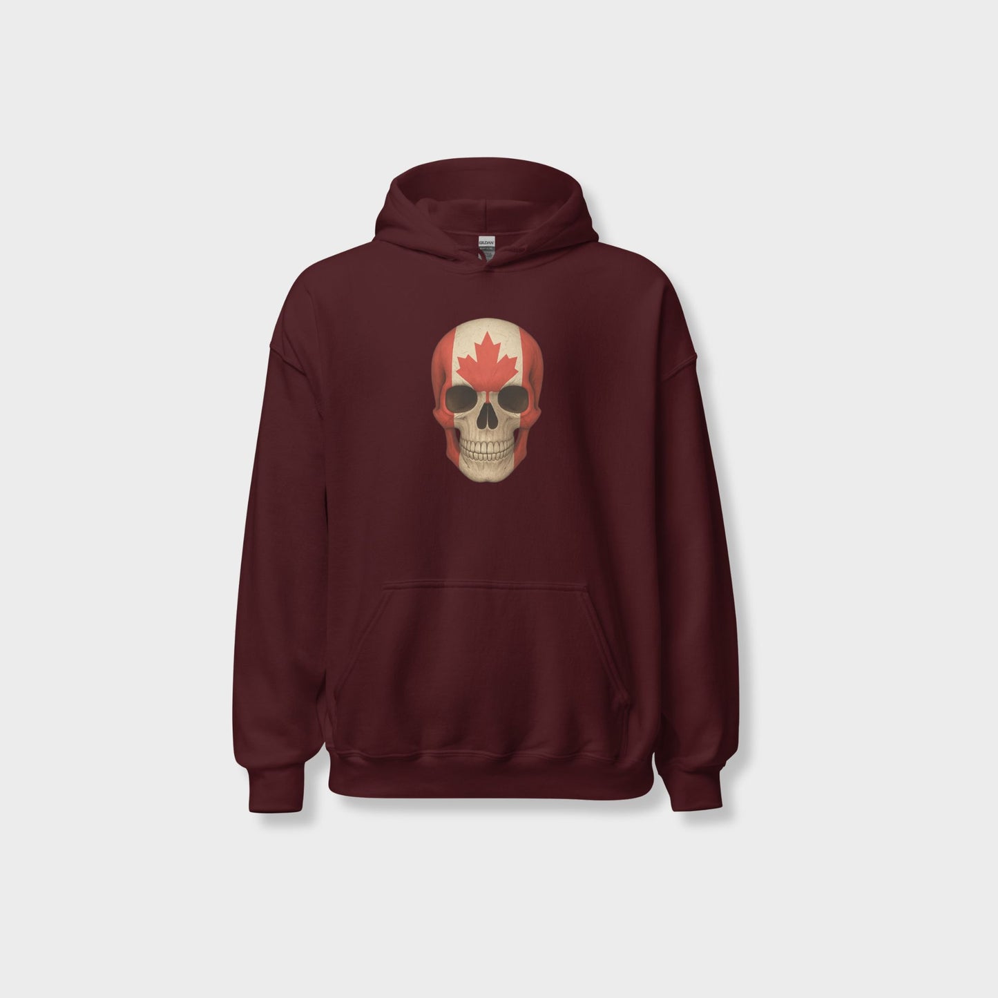 Canadian Flag Skull - Unisex Heavy Blend Hoodie