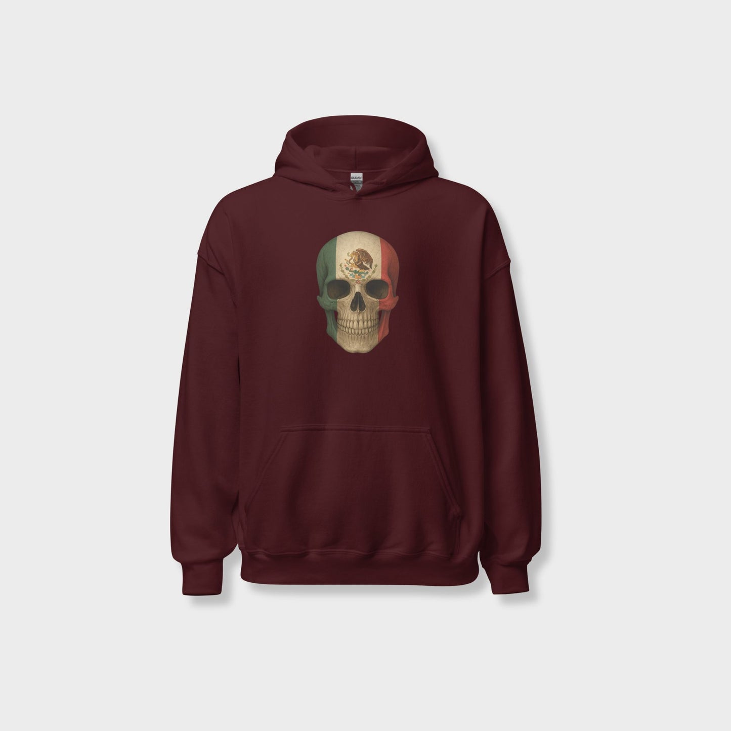 Mexican Flag Skull - Unisex Heavy Blend Hoodie