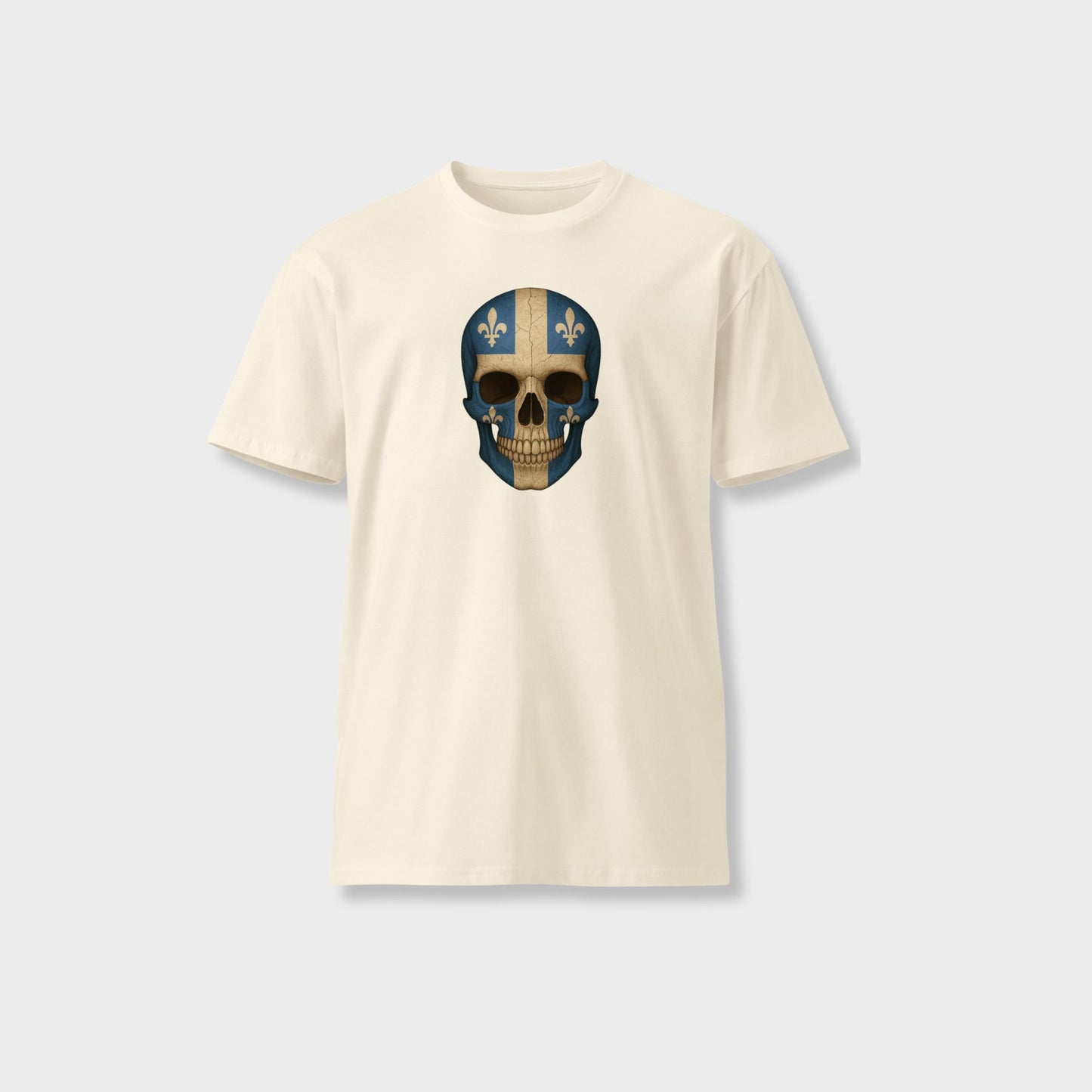 Quebec Flag Skull - Unisex Premium T-Shirt