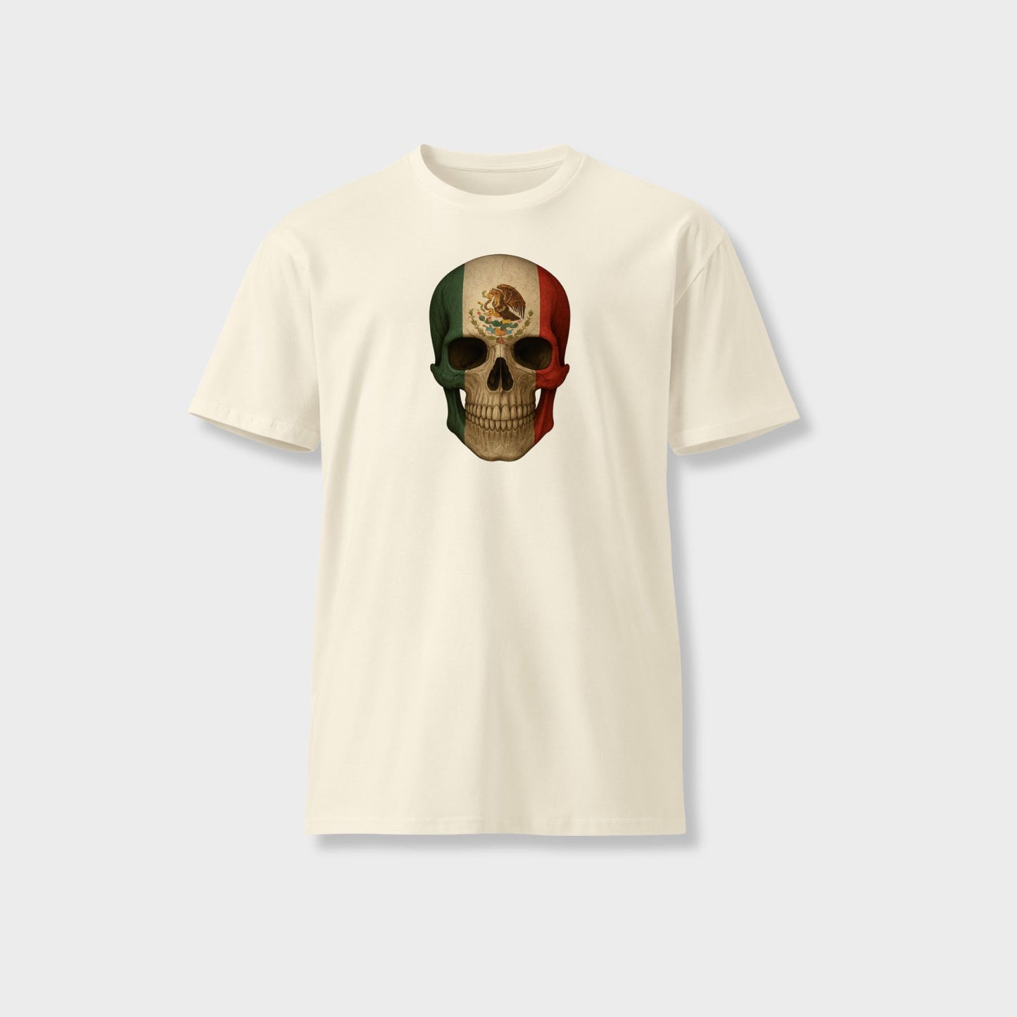 Mexican Flag Skull - Unisex Premium T-Shirt