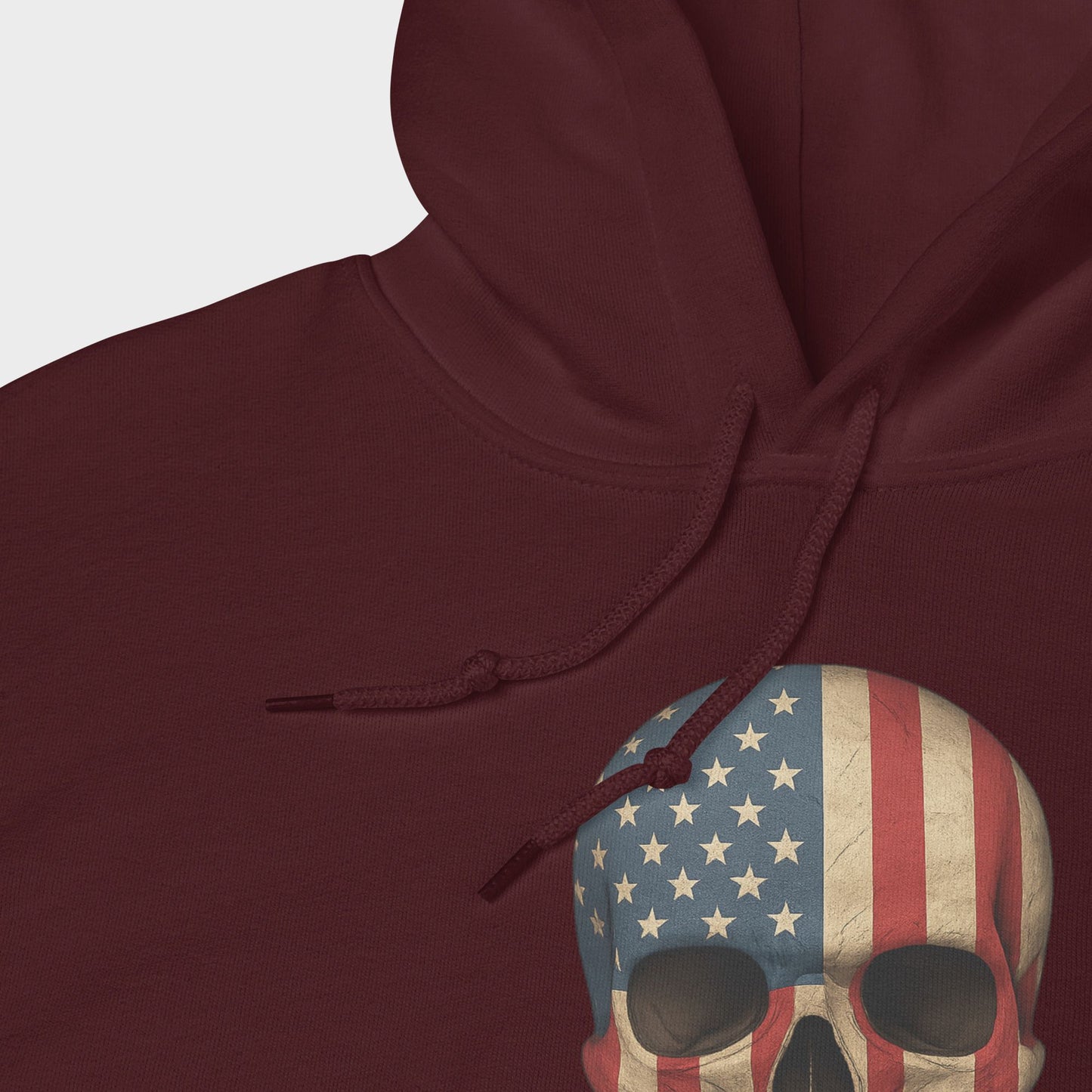 American Flag Skull - Unisex Heavy Blend Hoodie