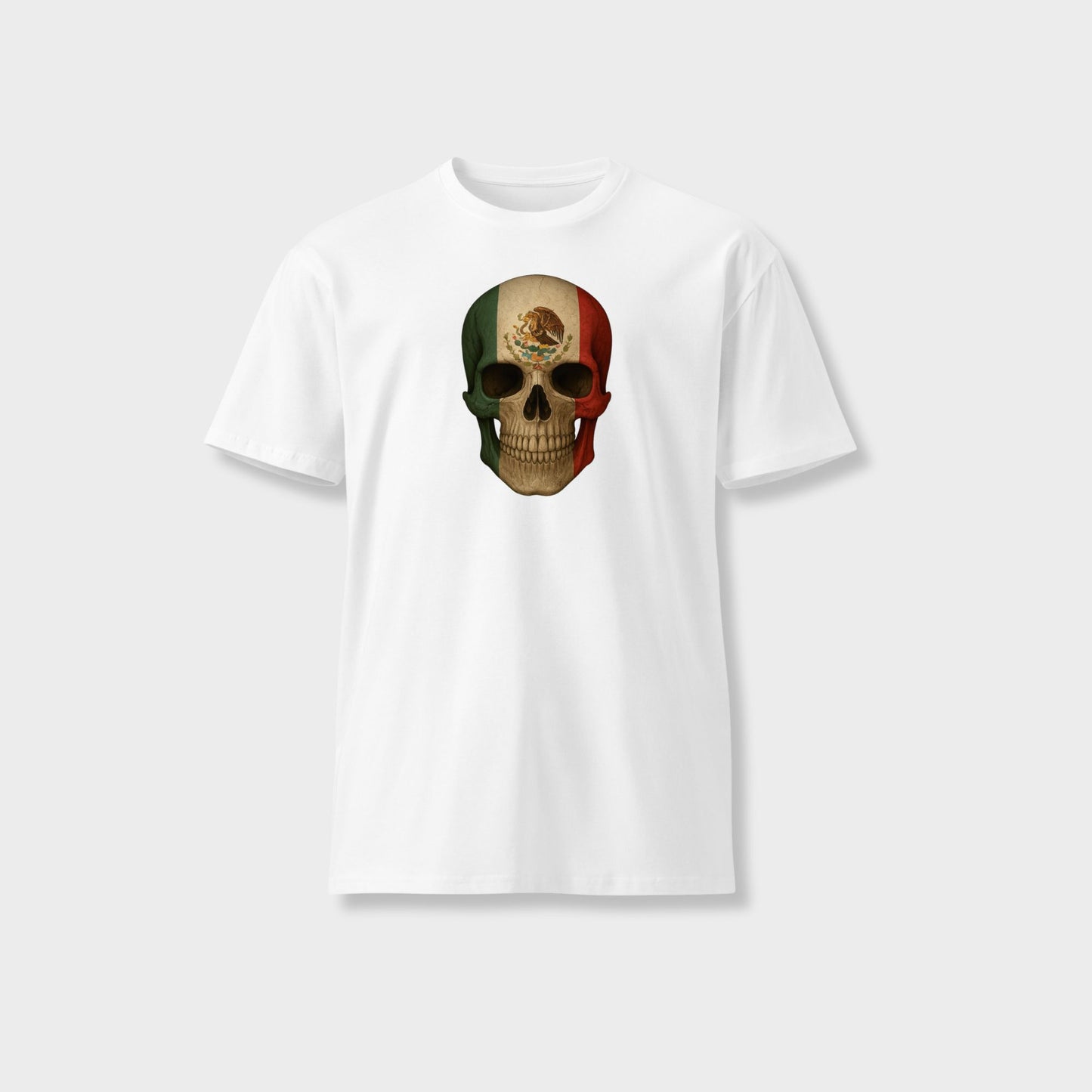 Mexican Flag Skull - Unisex Premium T-Shirt