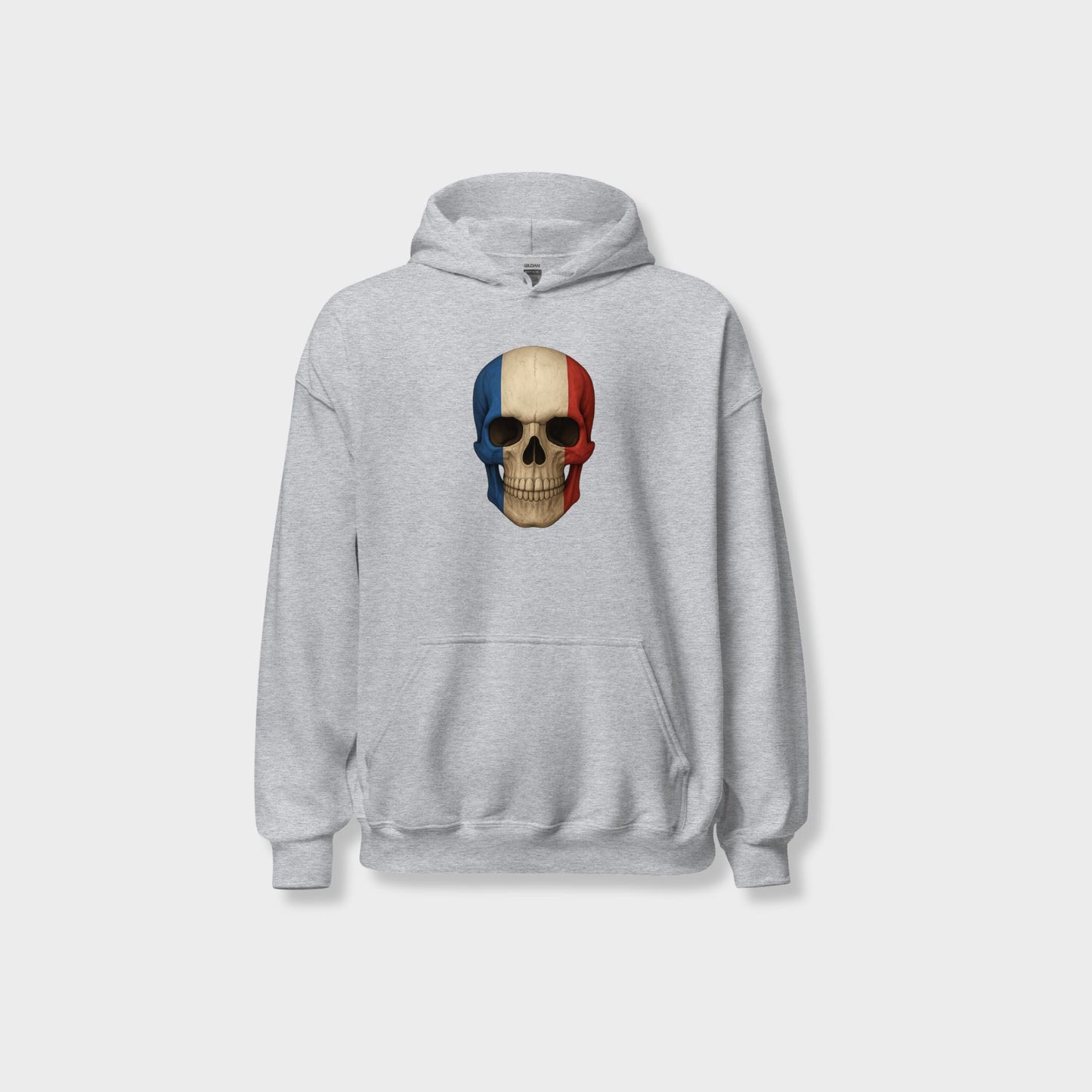 French Flag Skull - Unisex Heavy Blend Hoodie