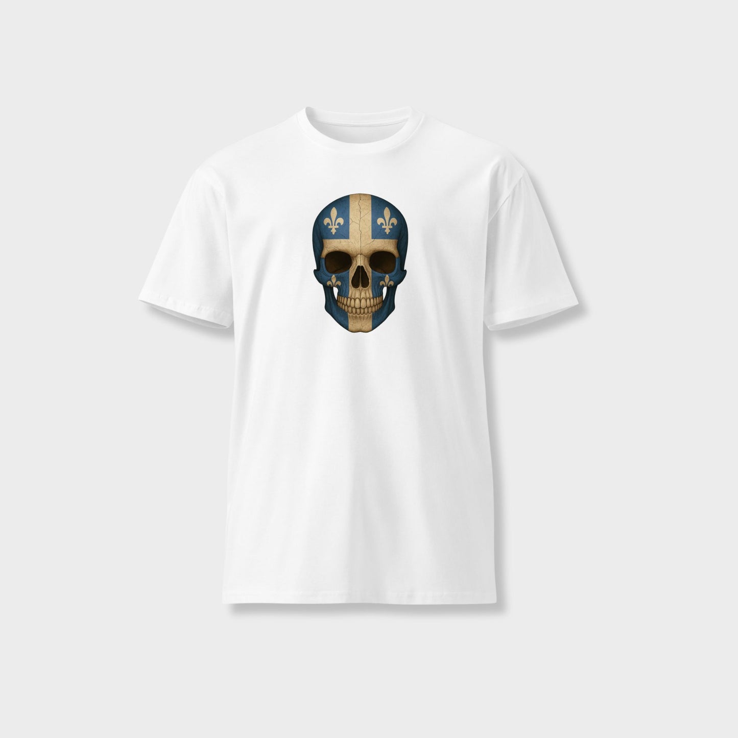 Quebec Flag Skull - Unisex Premium T-Shirt