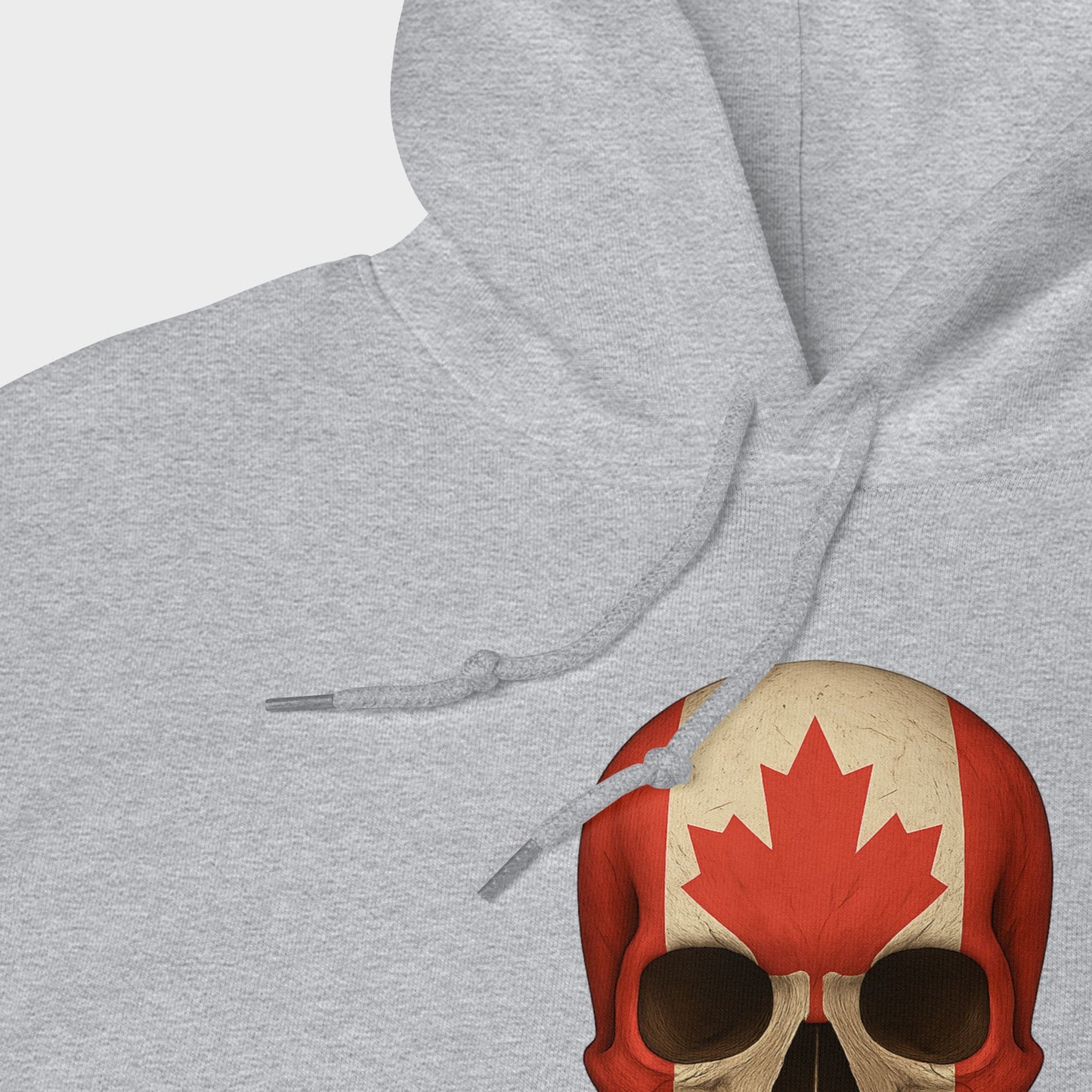 Canadian Flag Skull - Unisex Heavy Blend Hoodie