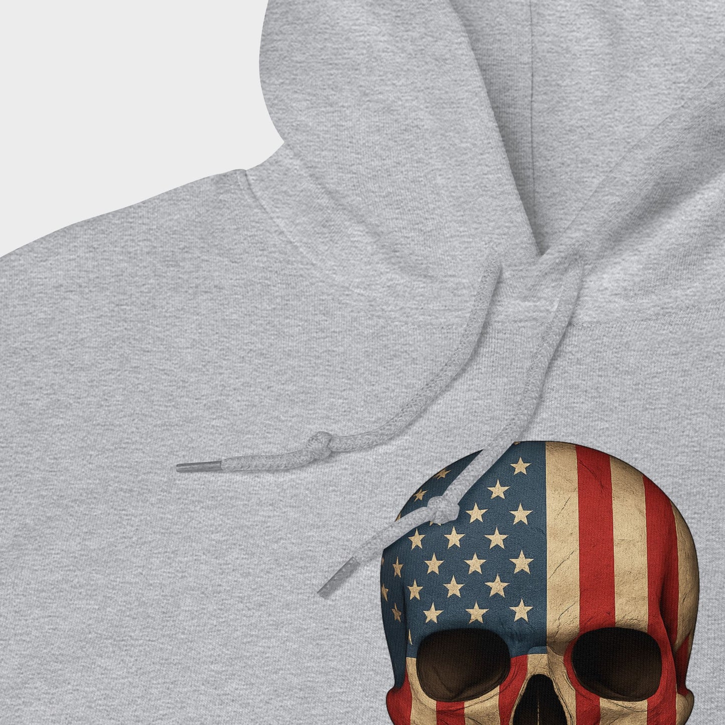 American Flag Skull - Unisex Heavy Blend Hoodie