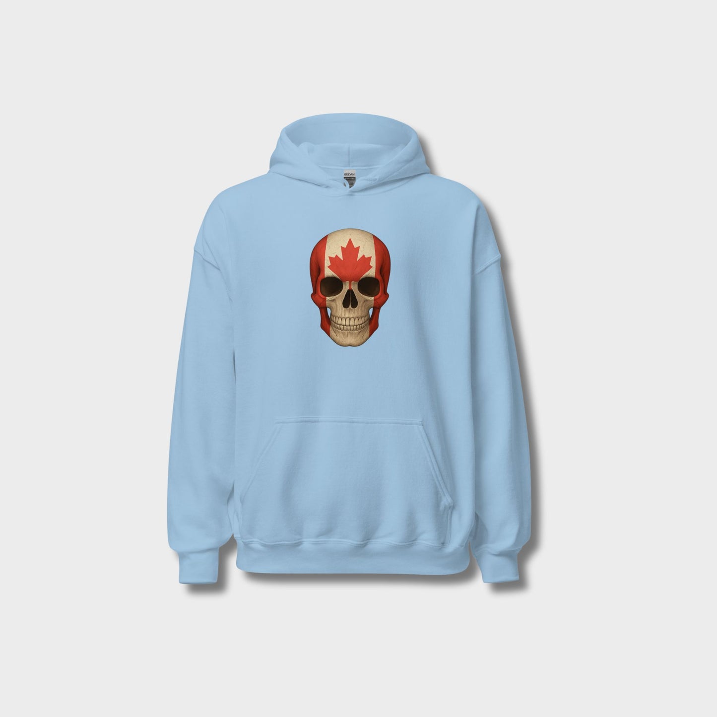 Canadian Flag Skull - Unisex Heavy Blend Hoodie