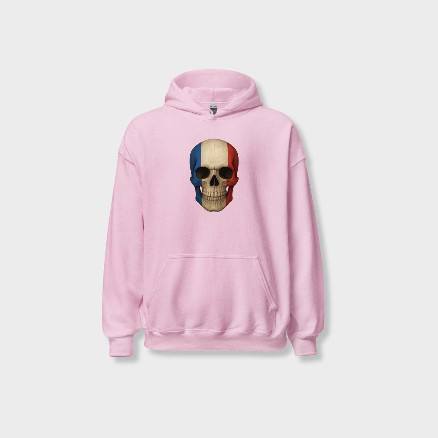 French Flag Skull - Unisex Heavy Blend Hoodie