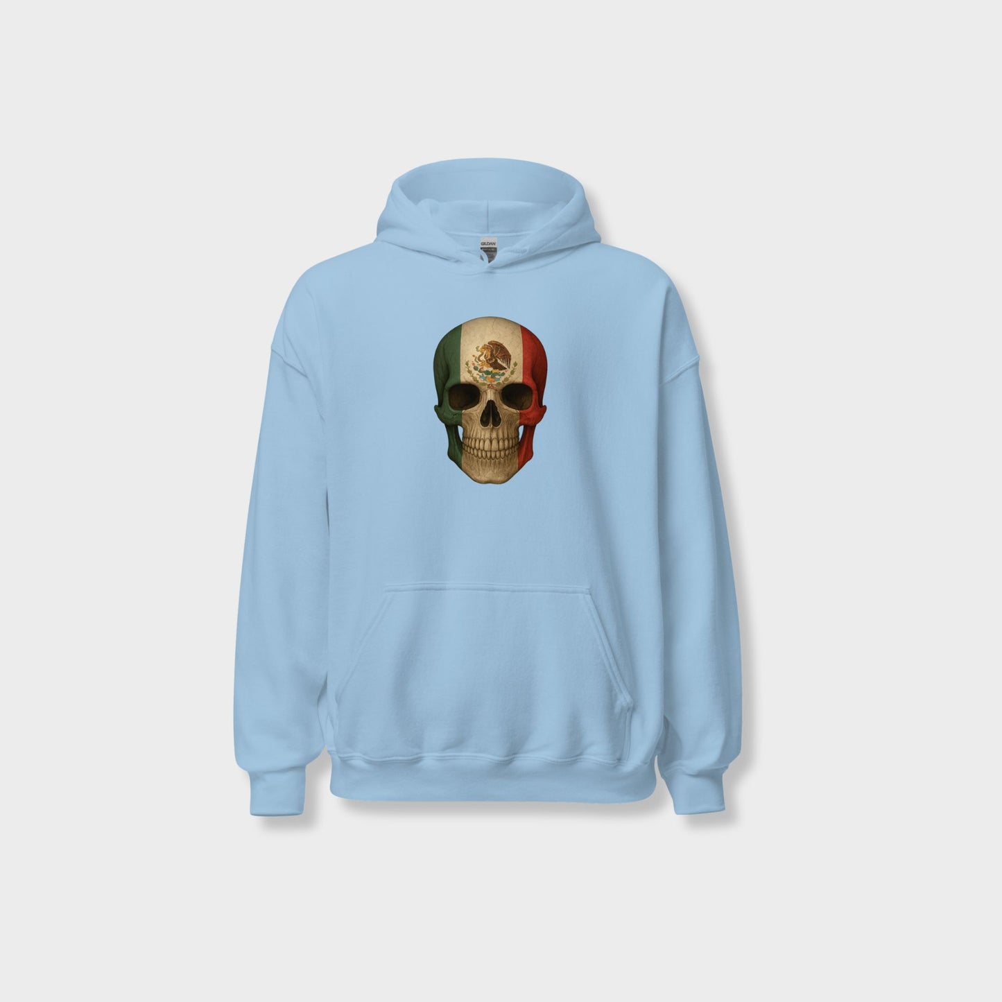 Mexican Flag Skull - Unisex Heavy Blend Hoodie