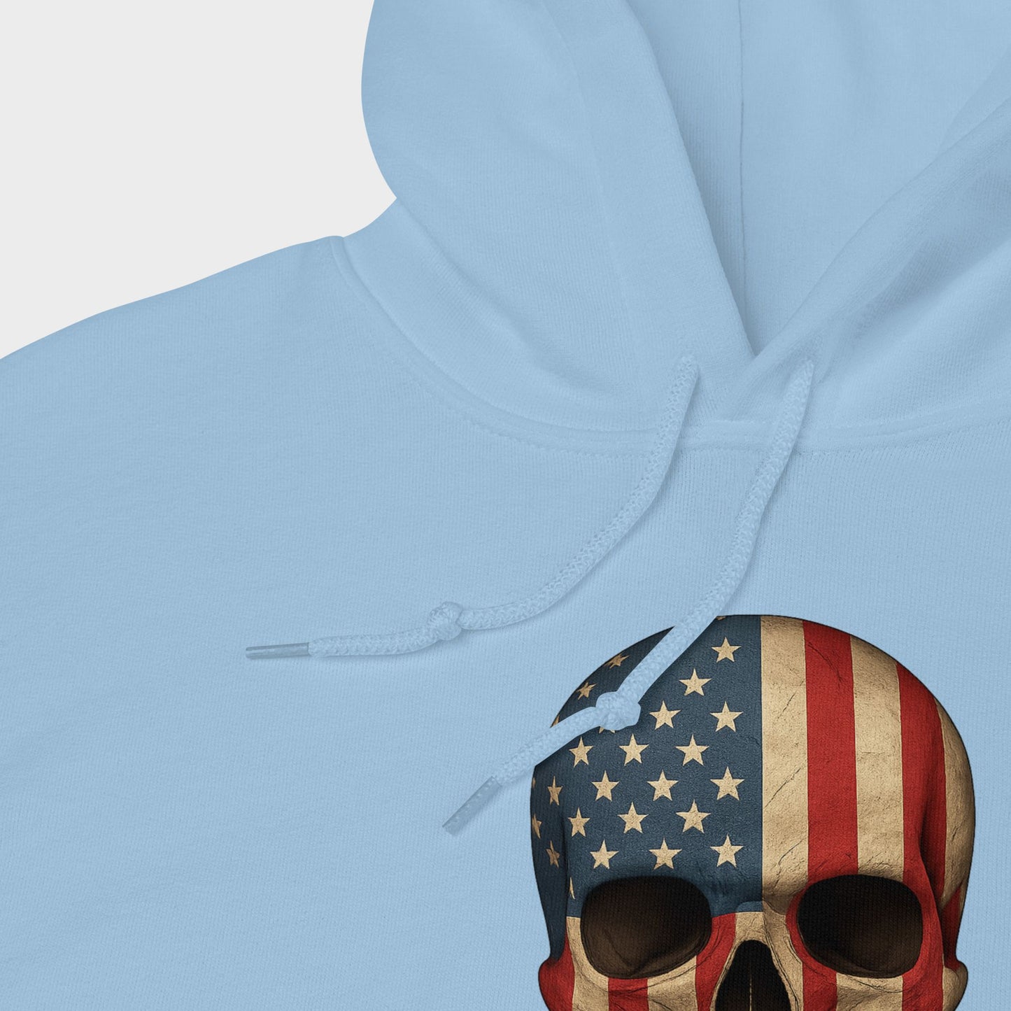 American Flag Skull - Unisex Heavy Blend Hoodie