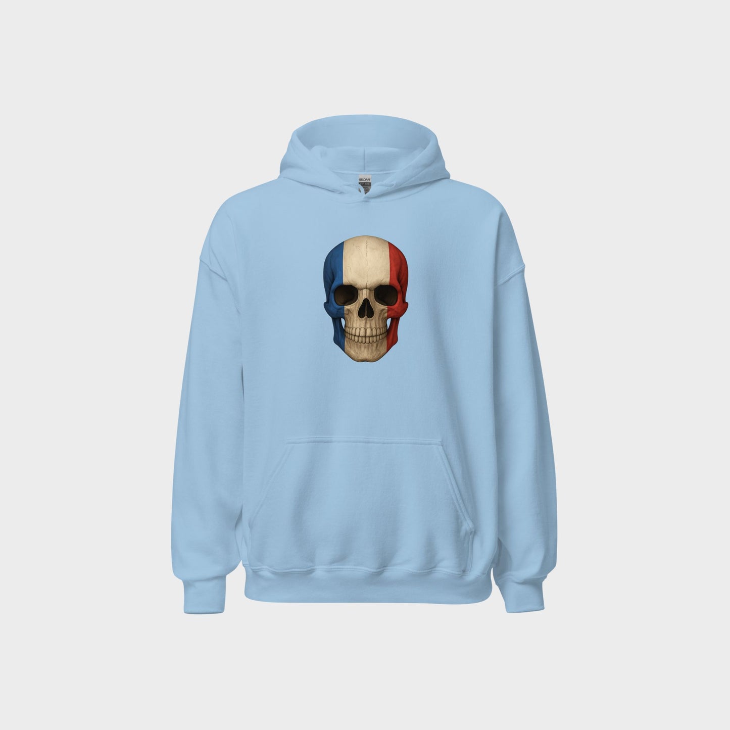 French Flag Skull - Unisex Heavy Blend Hoodie