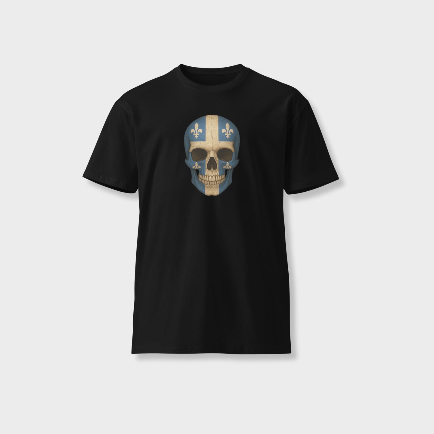Quebec Flag Skull - Unisex Premium T-Shirt