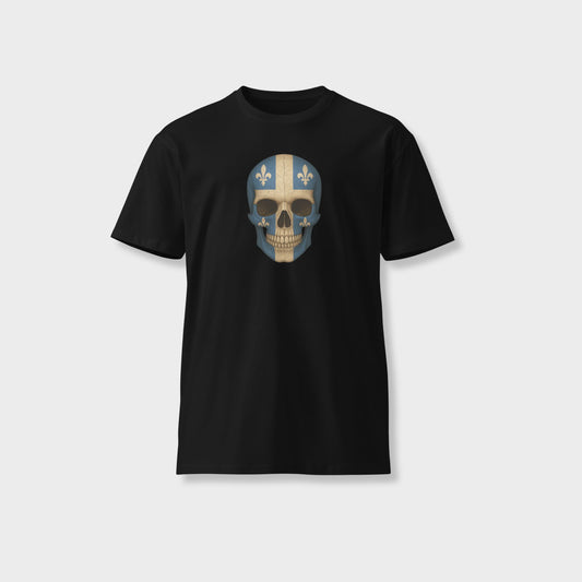 Quebec Flag Skull - Unisex Premium T-Shirt