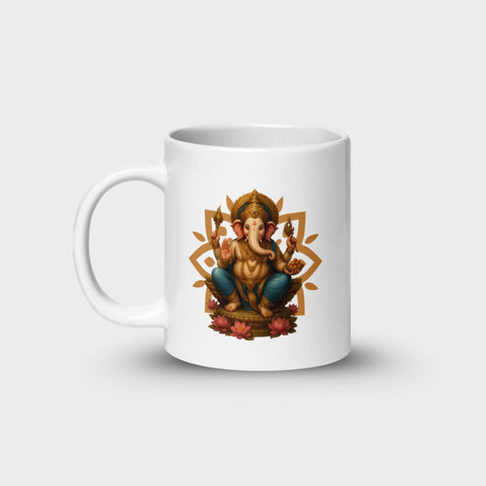 Ganesha - White Glossy Mug