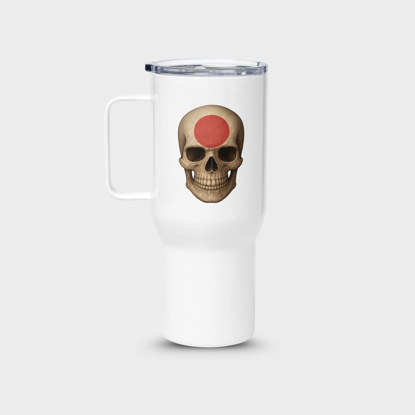 Japanese Flag Skull - Stainless Steel Travel Mug