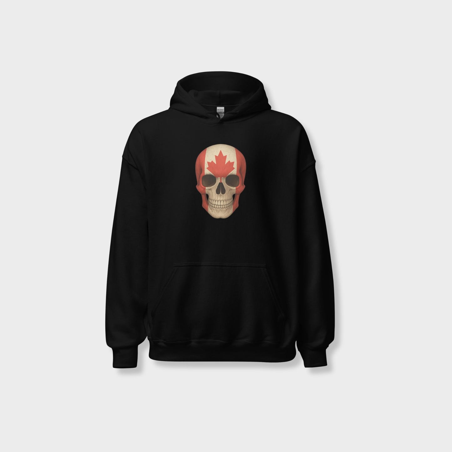 Canadian Flag Skull - Unisex Heavy Blend Hoodie