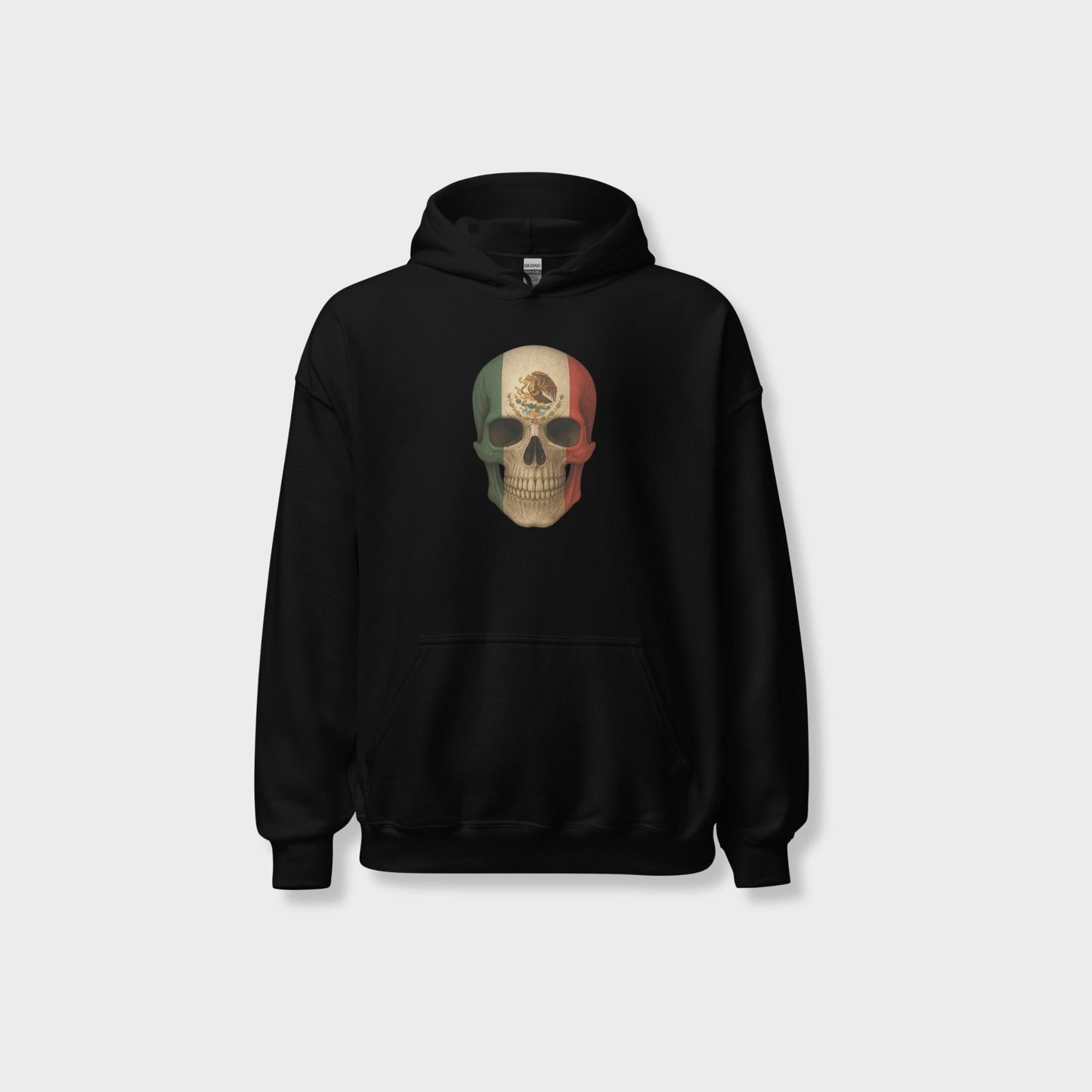 Mexican Flag Skull - Unisex Heavy Blend Hoodie