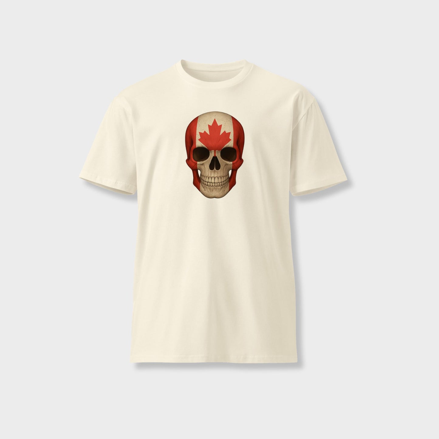 Canadian Flag Skull - Unisex Premium T-Shirt