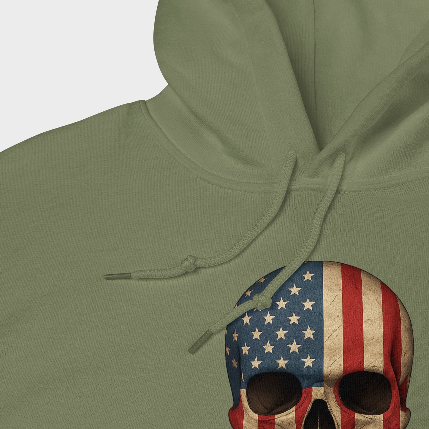 American Flag Skull - Unisex Heavy Blend Hoodie