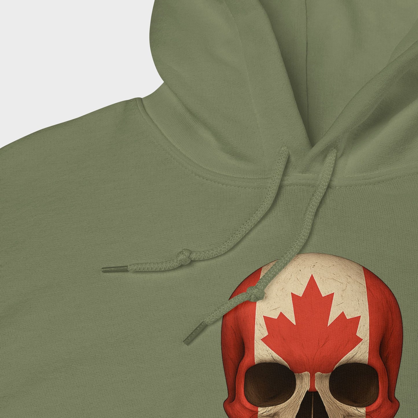 Canadian Flag Skull - Unisex Heavy Blend Hoodie