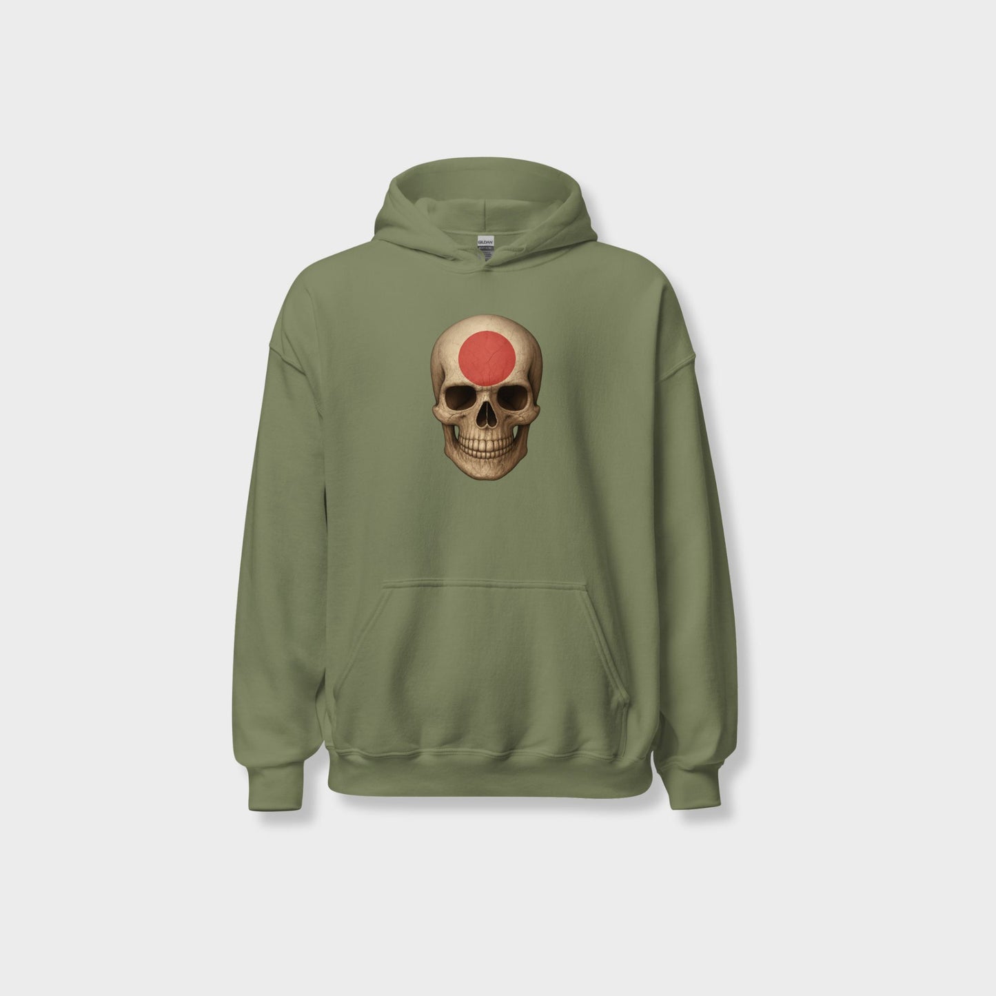 Japanese Flag Skull - Unisex Heavy Blend Hoodie
