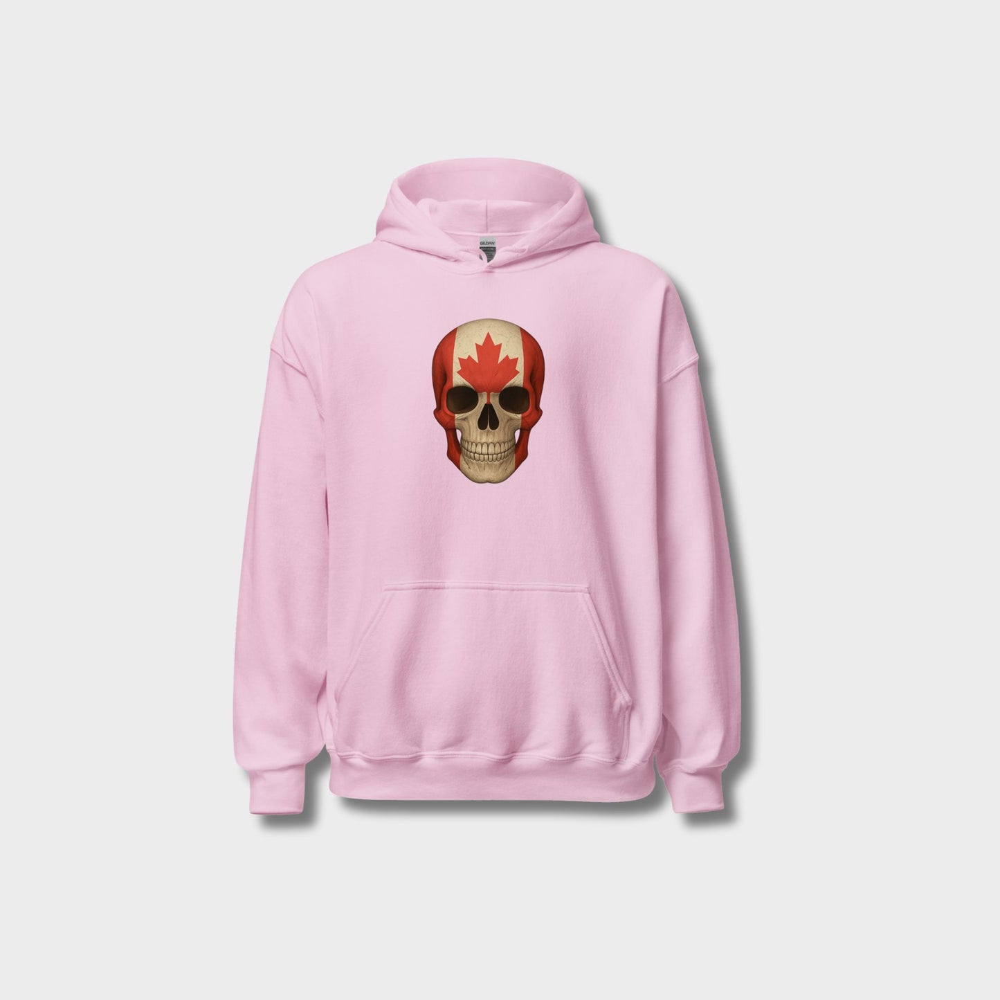 Canadian Flag Skull - Unisex Heavy Blend Hoodie