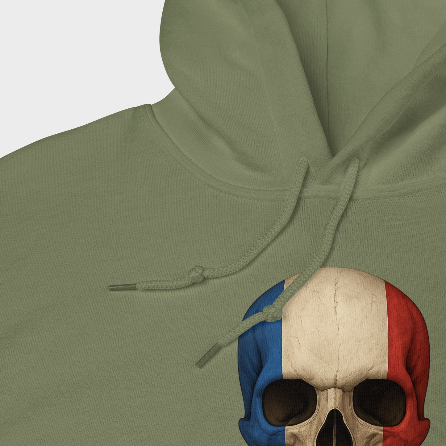 French Flag Skull - Unisex Heavy Blend Hoodie