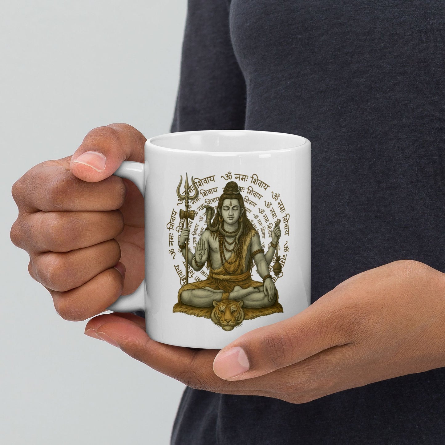 Shiva - Taza blanca brillante