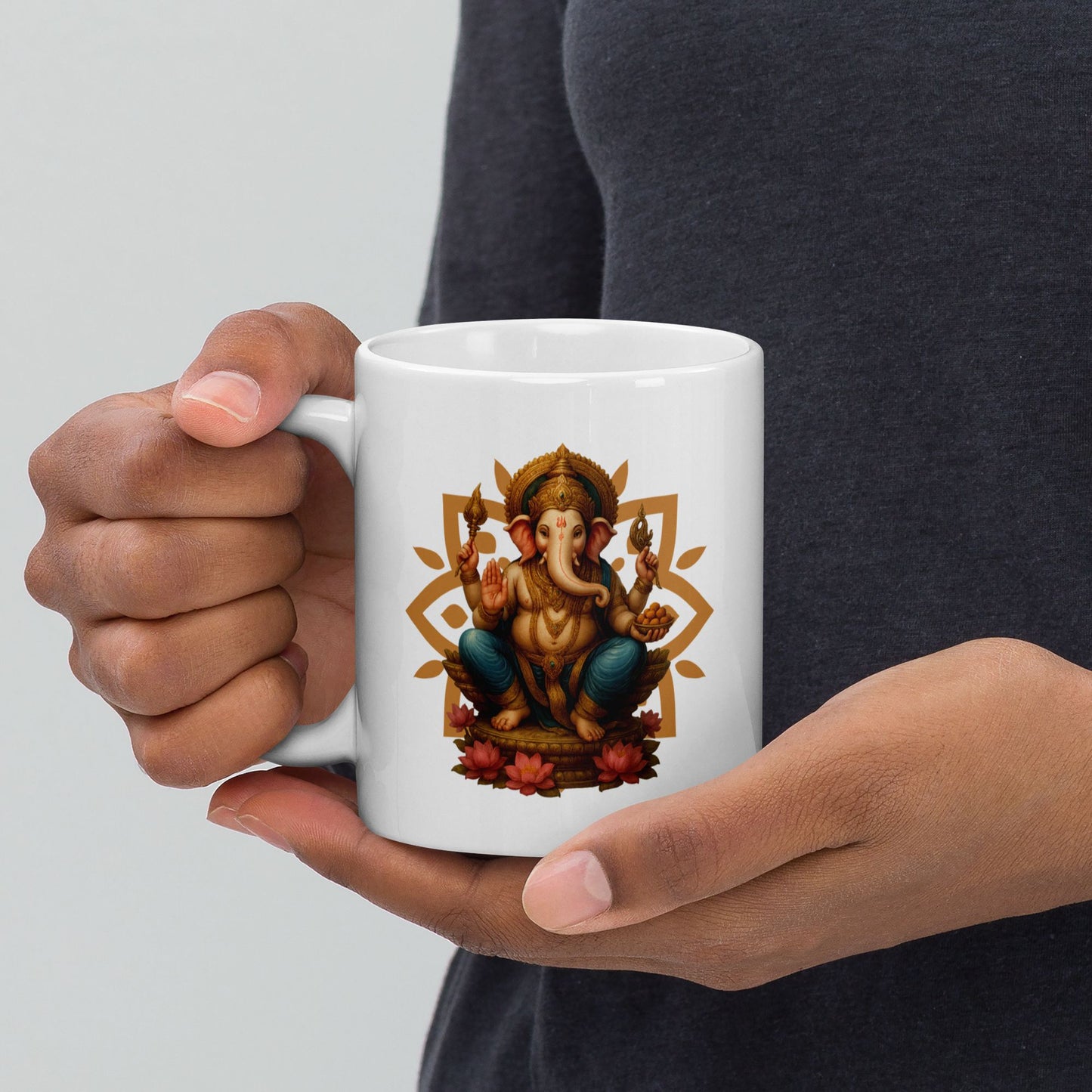 Ganesha - Mug blanc brillant