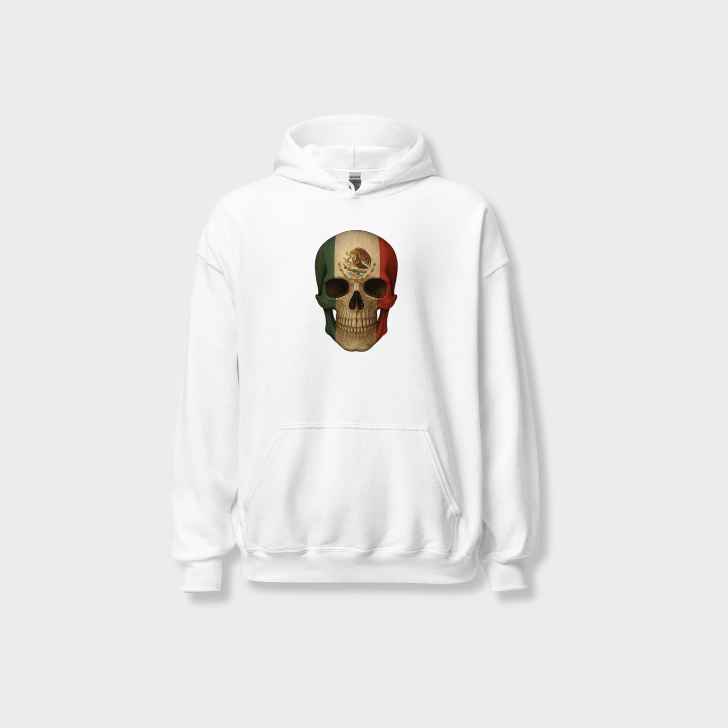 Mexican Flag Skull - Unisex Heavy Blend Hoodie