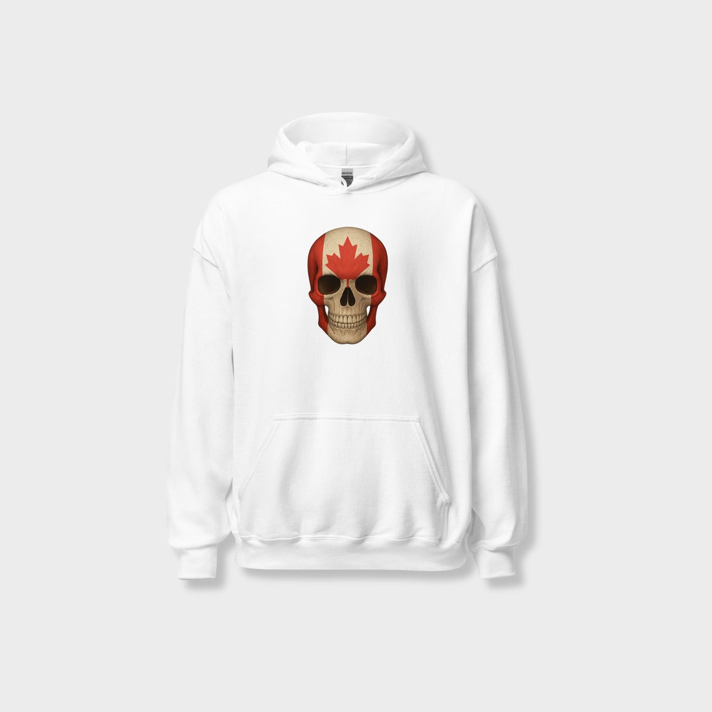 Canadian Flag Skull - Unisex Heavy Blend Hoodie