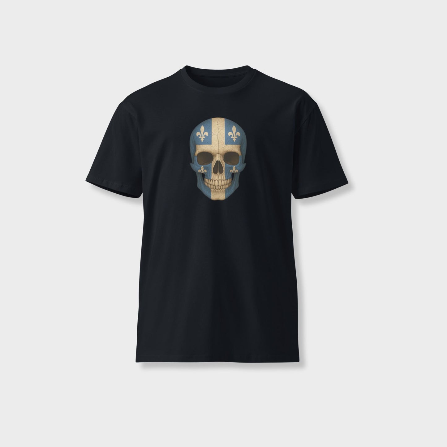 Quebec Flag Skull - Unisex Premium T-Shirt