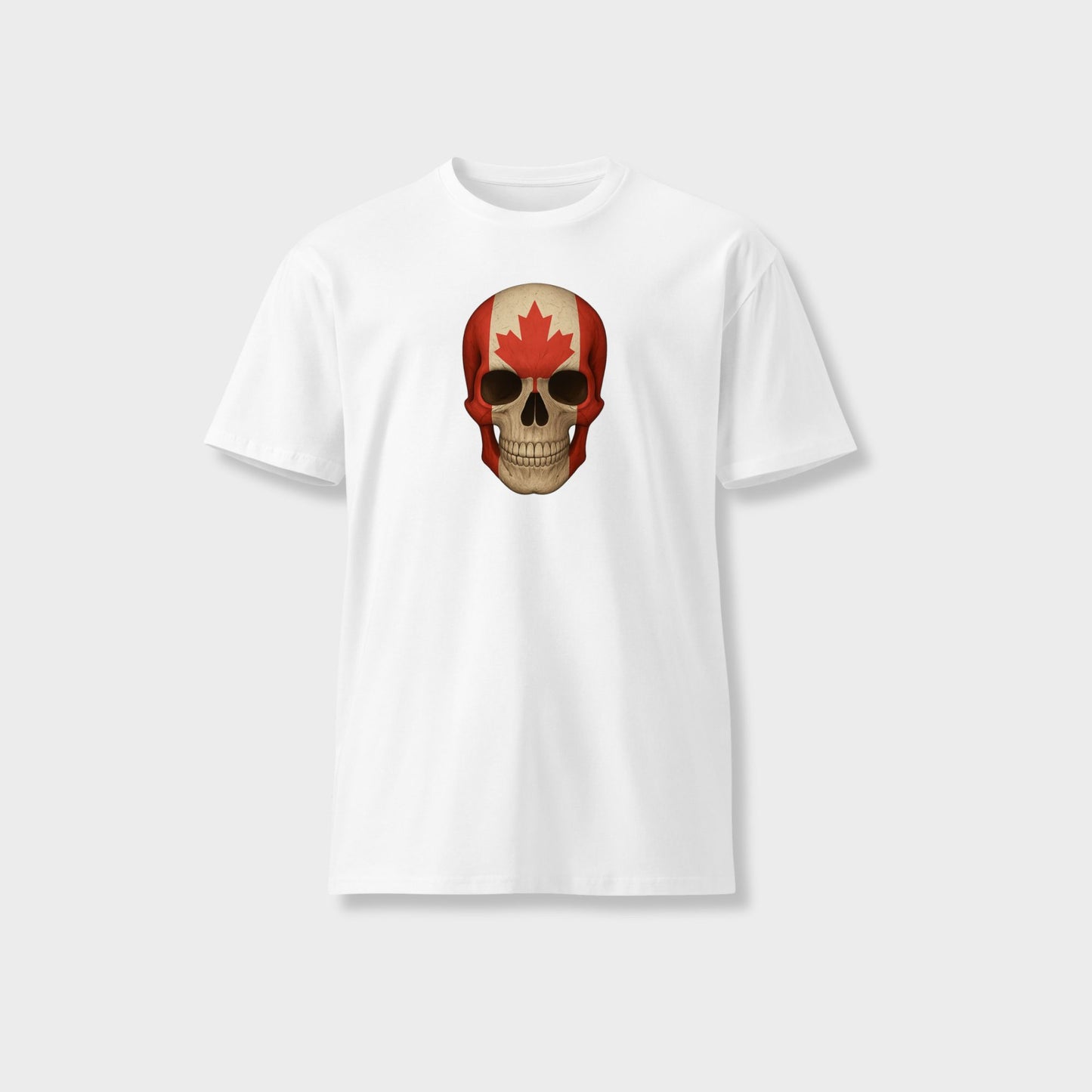 Canadian Flag Skull - Unisex Premium T-Shirt