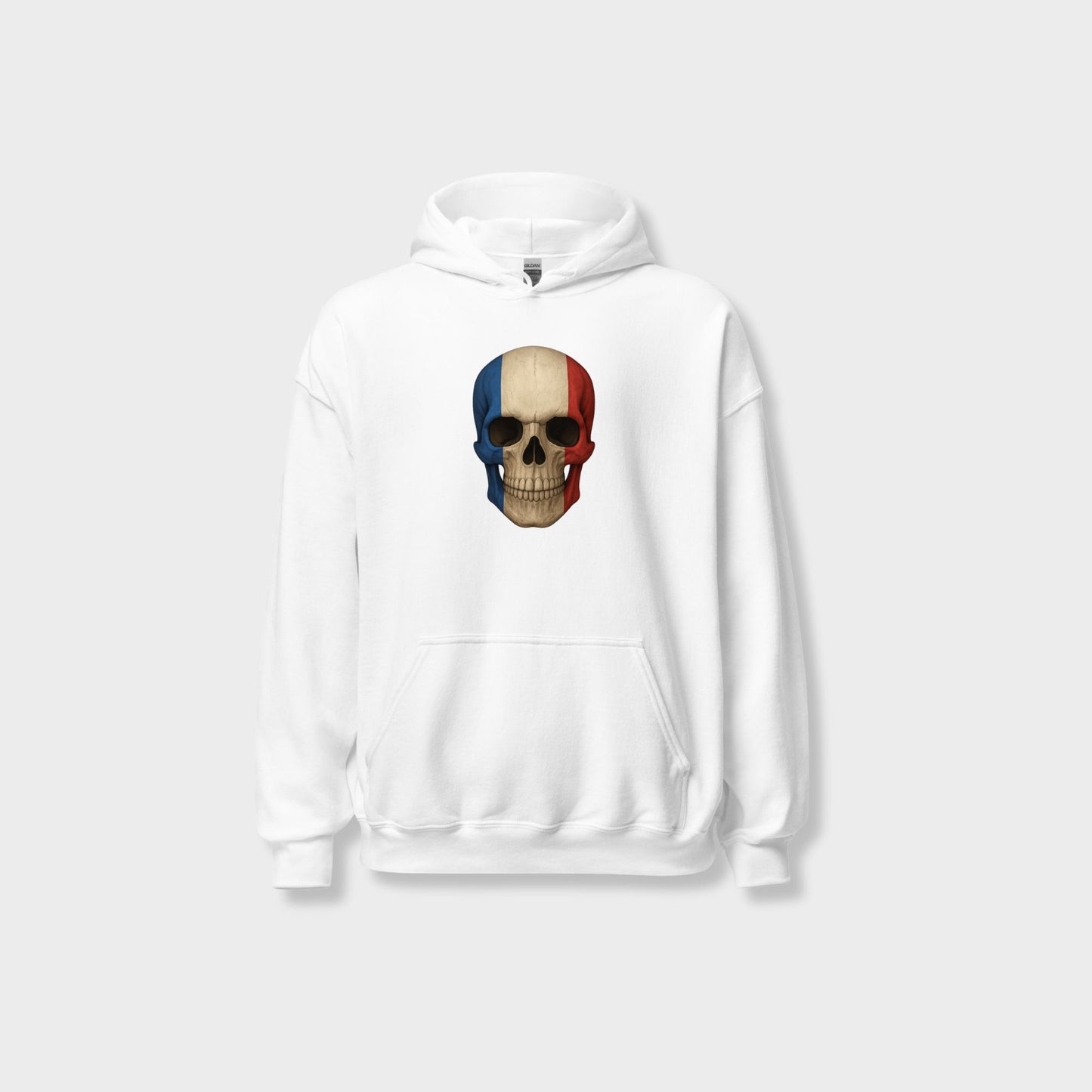 French Flag Skull - Unisex Heavy Blend Hoodie