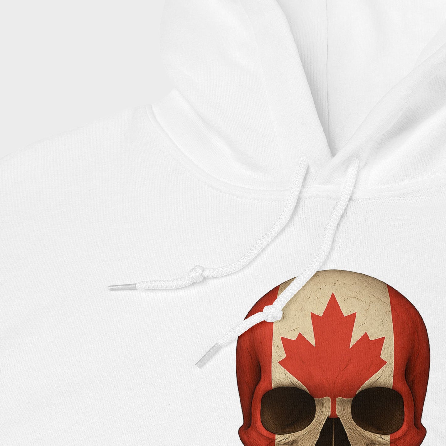 Canadian Flag Skull - Unisex Heavy Blend Hoodie