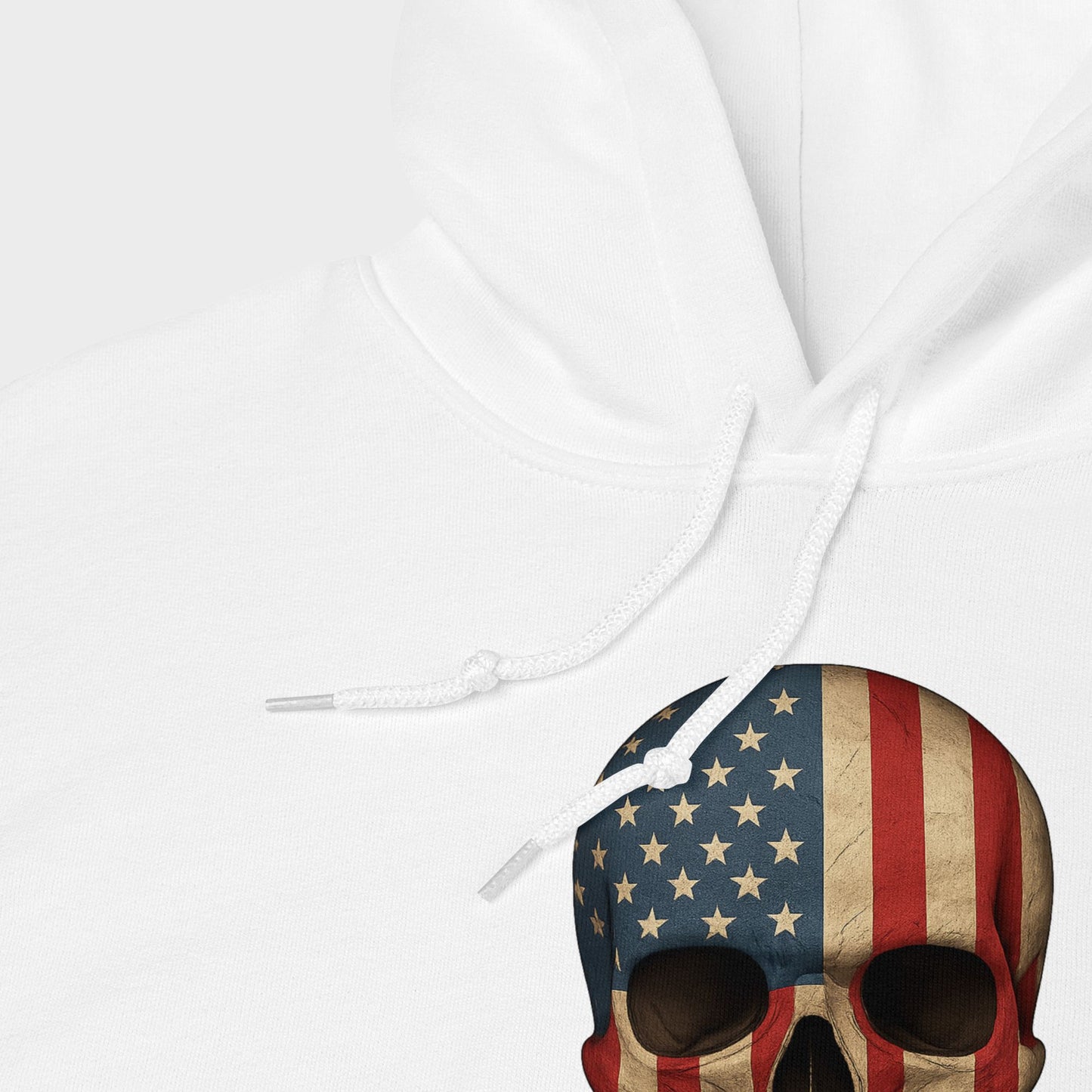 American Flag Skull - Unisex Heavy Blend Hoodie