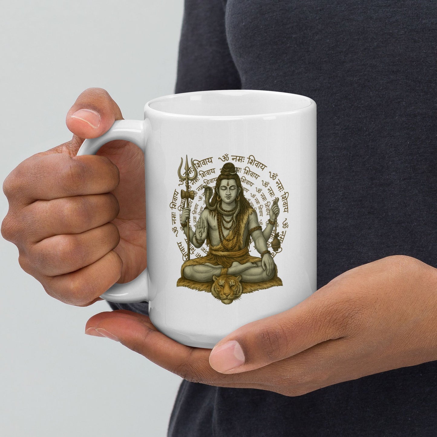 Shiva - Taza blanca brillante