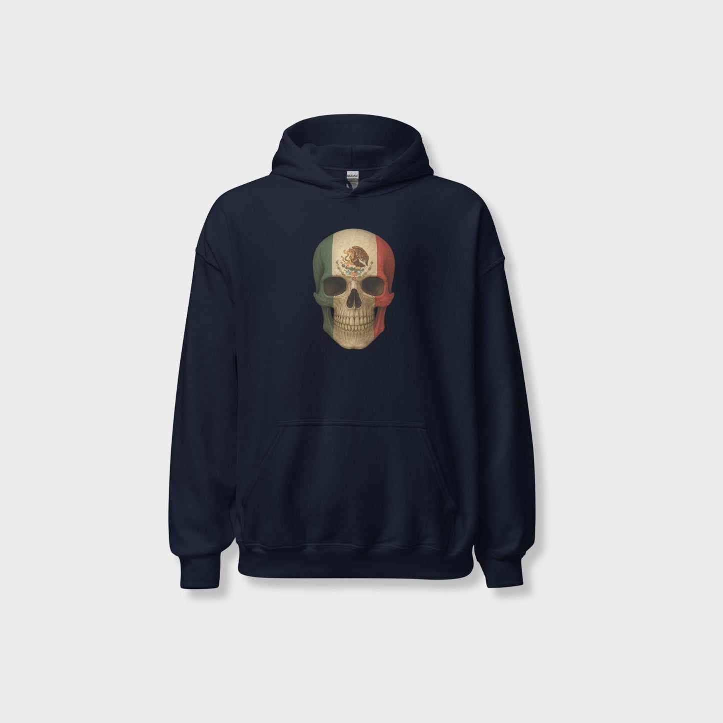 Mexican Flag Skull - Unisex Heavy Blend Hoodie