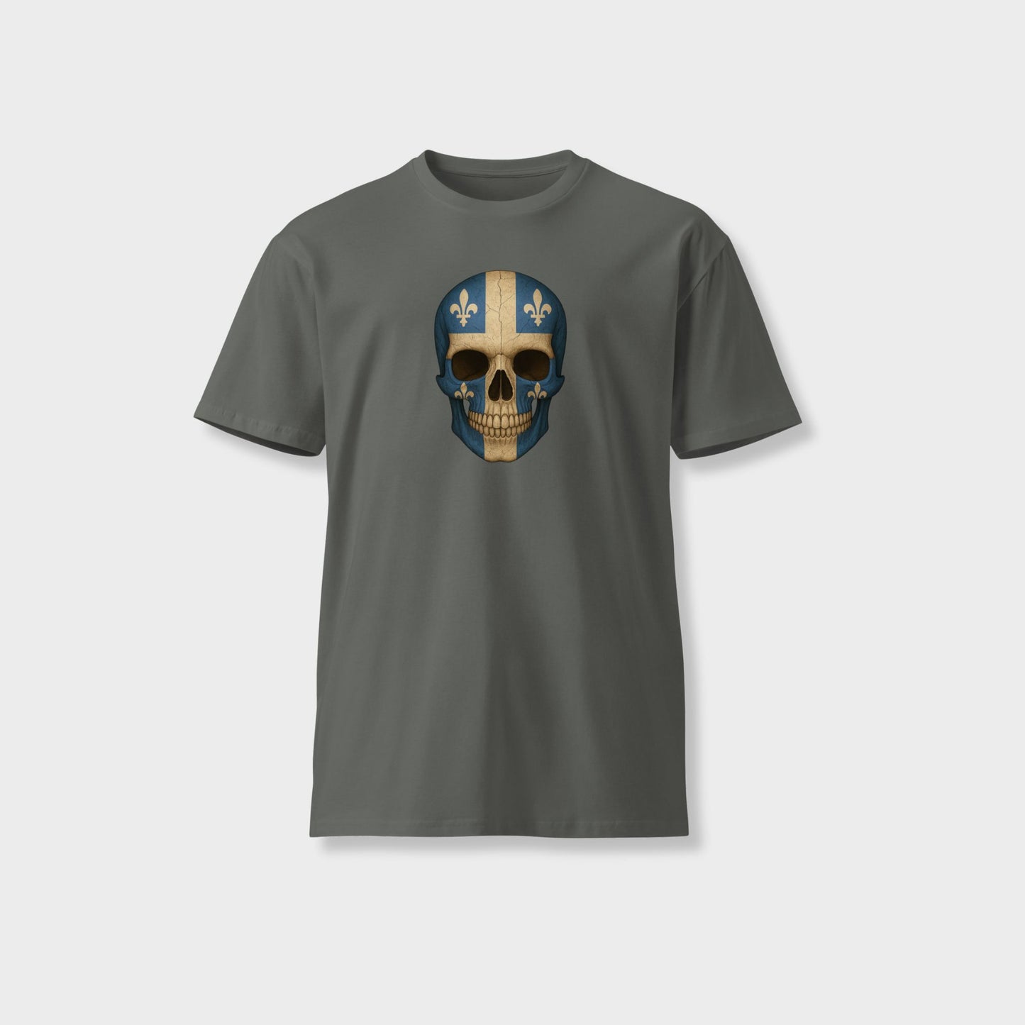 Quebec Flag Skull - Unisex Premium T-Shirt