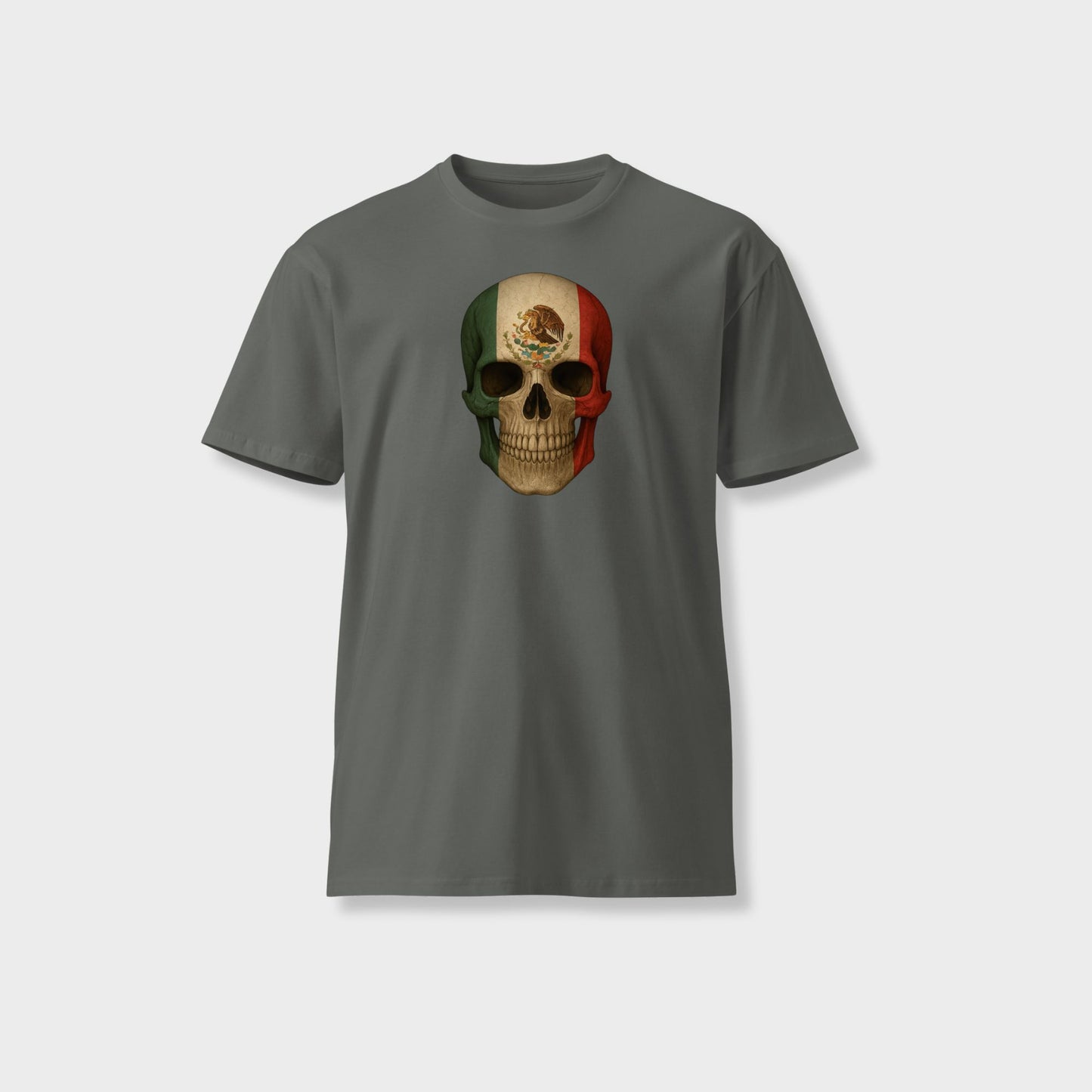 Mexican Flag Skull - Unisex Premium T-Shirt