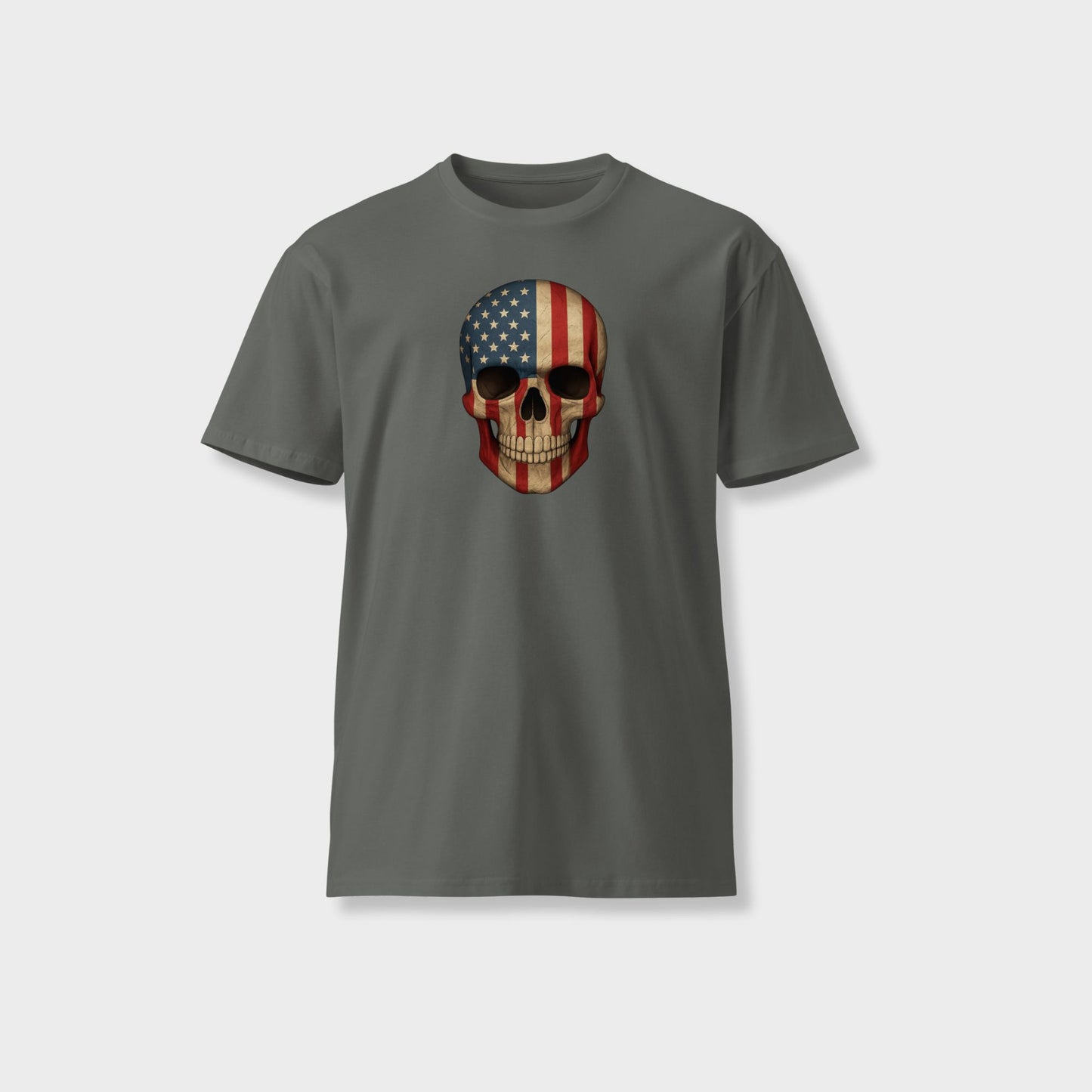 American Flag Skull - Unisex Premium T-Shirt