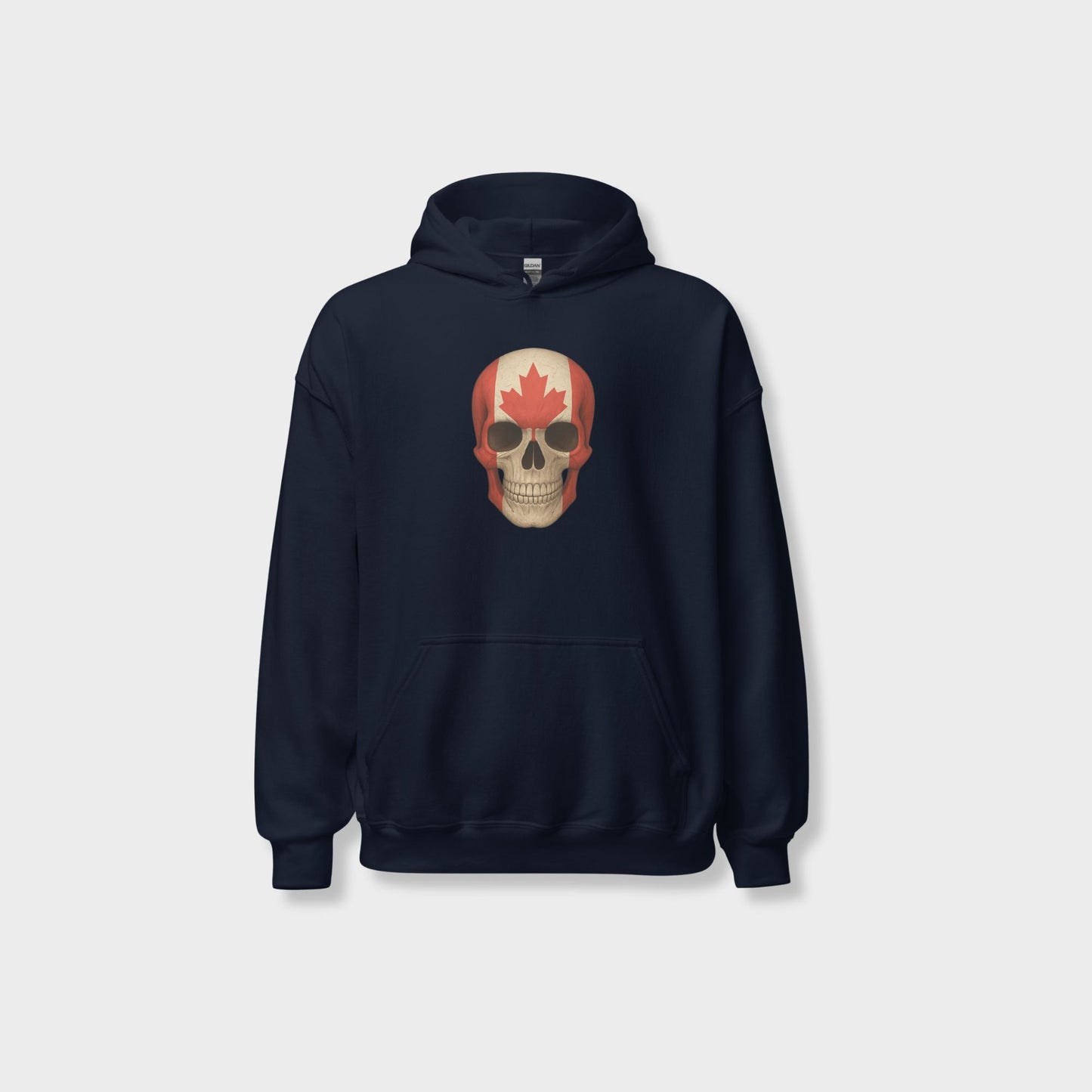 Canadian Flag Skull - Unisex Heavy Blend Hoodie