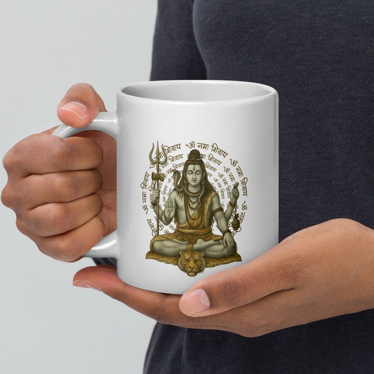 Shiva - Taza blanca brillante