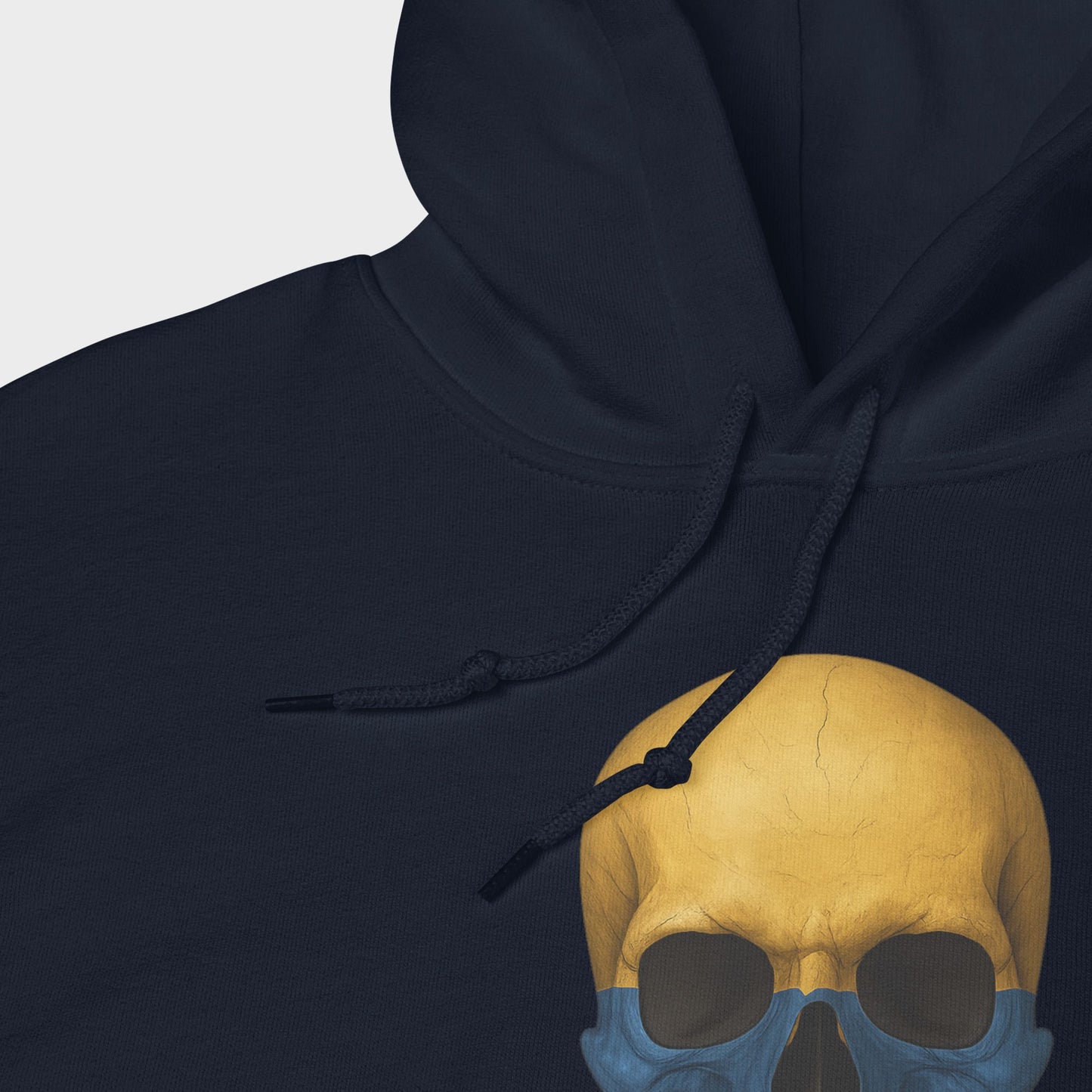 Buzo con Capucha unisex de mezcla gruesa con calavera y bandera colombiana