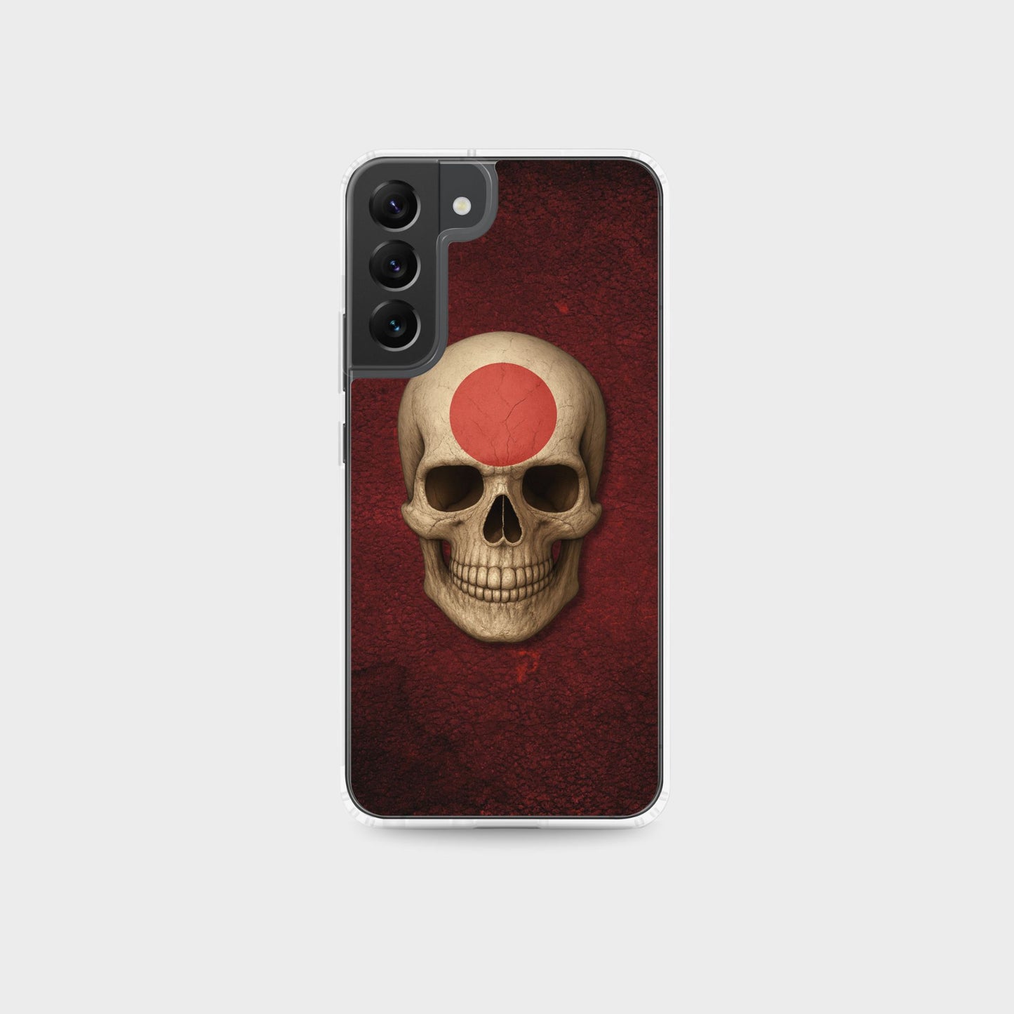 Japanese Flag Skull - Clear Case for Samsung®
