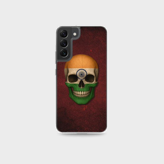 Indian Flag Skull - Clear Case for Samsung®