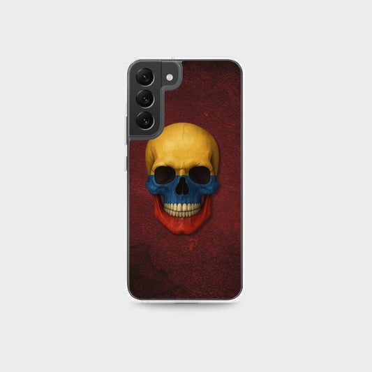 Colombian Flag Skull - Clear Case for Samsung®