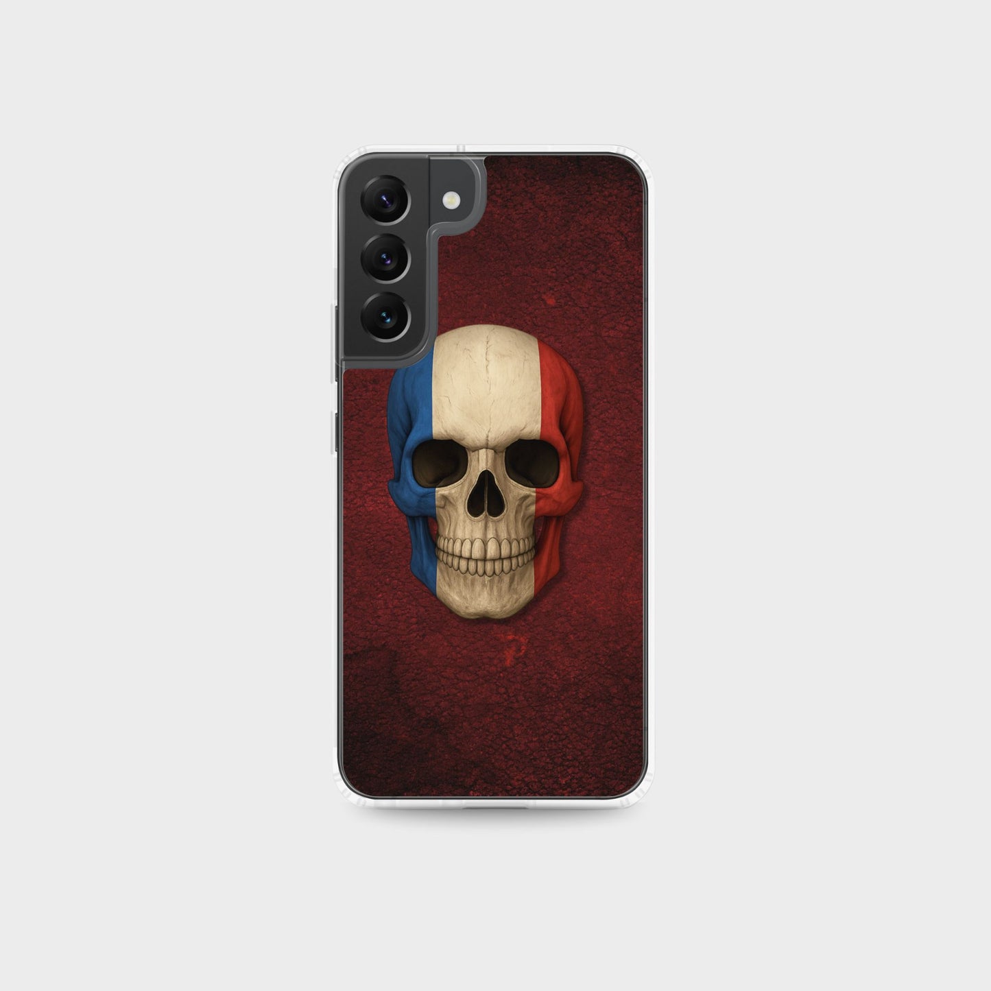 French Flag Skull - Clear Case for Samsung®