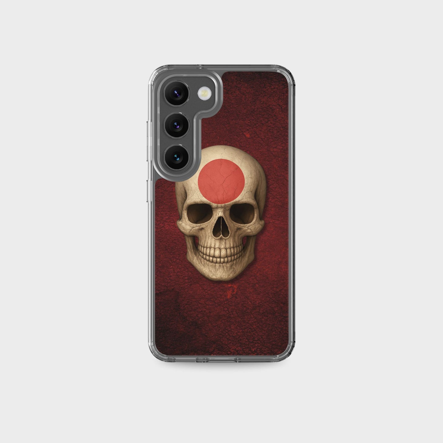 Japanese Flag Skull - Clear Case for Samsung®